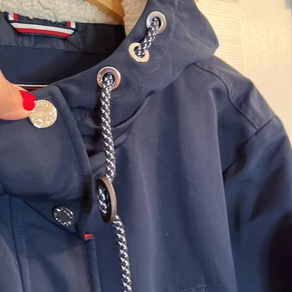 ❤️Tommy Hilfiger utility style winter jacket women’s M navy - Picture 8 of 15